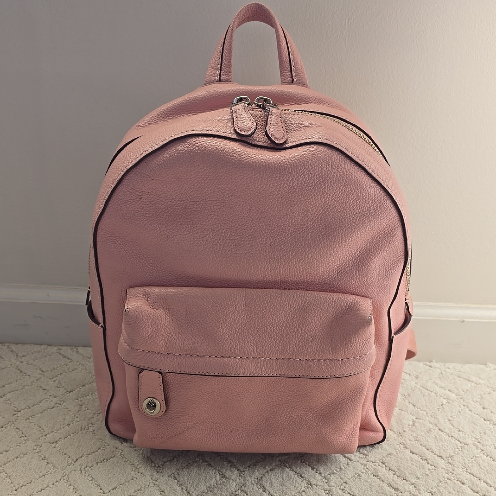 Coach Pink Leather Backpack
